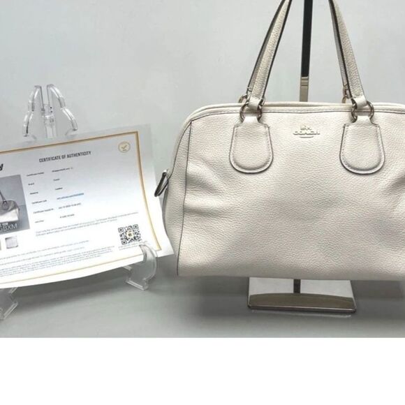 Coach Nolita Pebbled Leather Satchel Bag #59180E w/ COA - Picture 1 of 8